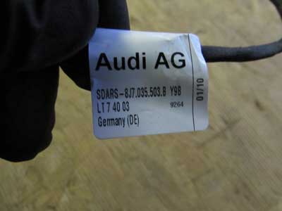 Audi TT Mk2 8J OEM Trunk Lid Satellite Radio Antenna SDARS 8J7035503B Convertible 2008 2009 2010 2011 2012 2013 20144